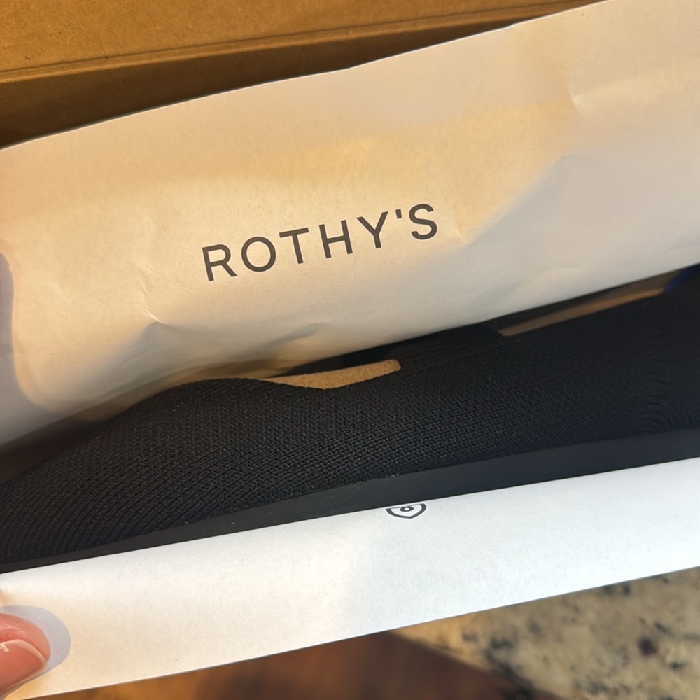 *NEW* ROTHYS THE POINT MARY JANE SIZE 5.5 BLACK IN BOX - Picture 8 of 11